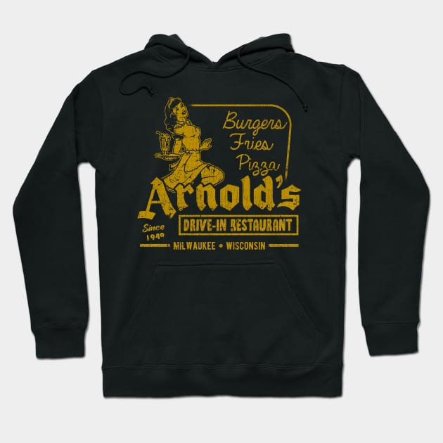 Vintage Arnold's Drive-In Restaurant Hoodie by OniSide